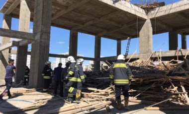 Diyarbakır'da bir inşaatta çökme meydana geldi