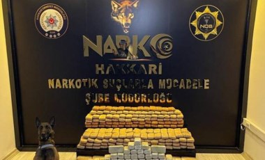 Hakkari’de 241 kilo eroin ele geçirdi