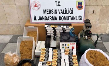 Mersin'de bin makaron ve 40 kilo tütün ele geçirildi