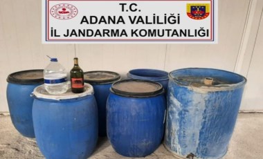 Adana'da 500 litre sahte içki ele geçirildi