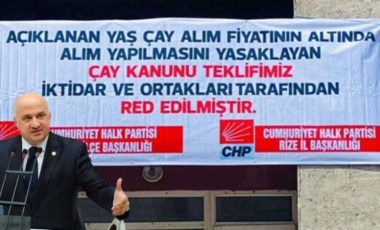 CHP'nin 'çay kanunu' afişleri toplatılmıştı: Meclis gündemine taşındı