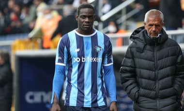 Adana Demirspor'da Mario Balotelli'den hakeme kırmızı kart tepkisi