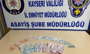 Kayseri'de kumar oynayan 23 kişiye 41 bin tl ceza