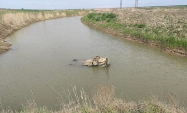 Edirne'de otomobil sulama kanalına uçtu: Sürücü hayatını kaybetti