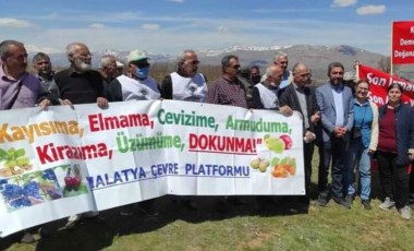 Malatya'da siyanürle altın arama protestosu