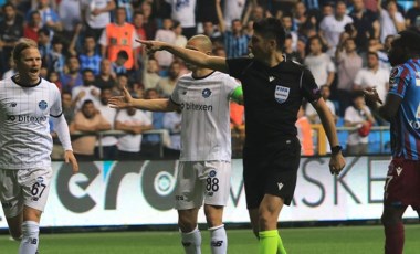 Trabzonspor, Adana Demirspor maçında ilginç an!  Hakem geri çağırdı...