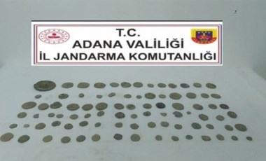 Adana’da 86 bronz sikke ele geçirildi