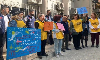 Şişli Etfal Hastanesi için tadilat ihalesine çıkılması protesto edildi