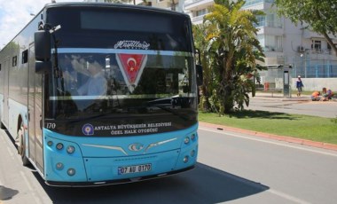 Antalya'da 1 Mayıs ve Ramazan Bayramı'nda toplu ulaşım ücretsiz