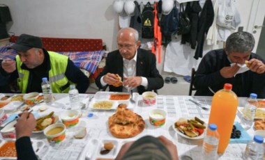 CHP lideri Kılıçdaroğlu, inşaat işçileriyle iftar yaptı: 'Sizin işiniz daha zor' (07 Nisan 2022) (Video Haber)