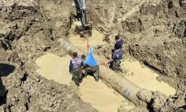 Çorum'da su şebeke borusu patladı, ilçe susuz kaldı