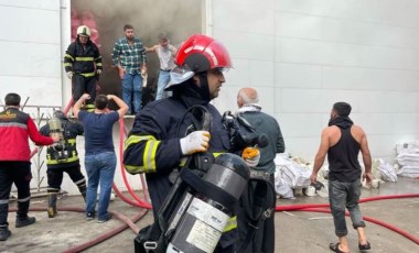 Şanlıurfa OSB'deki iplik fabrikasında yangın çıktı