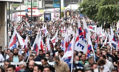 Yunanistan’da ABD ve savaş karşıtı gösteri