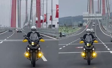 İstanbul Valisi köprüden motosikletiyle geçti (15 Mayıs 2022)