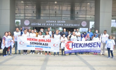 Adana’da doktorlardan iş bırakma eylemi