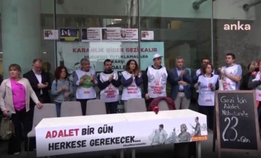 Gezi Davası mahkumiyetlerine karşı Adalet Nöbeti 23'üncü gününde