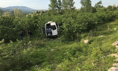 Ordu’da minibüs fındık bahçesine uçtu: 11 yaralı