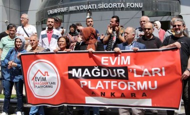 Evim Mağdurları Platformu, TMSF önünde eylem düzenledi