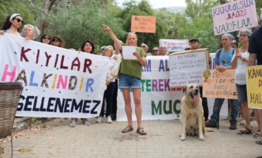 Akyaka'da doğa talanına tepki: Kıyı işgali bitsin!