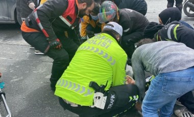 Sarıyer'de feci kaza: Ters yönden gelen motosikletli otomobil ile kafa kafaya çarpıştı (24 Mayıs 2022) (Video Haber)