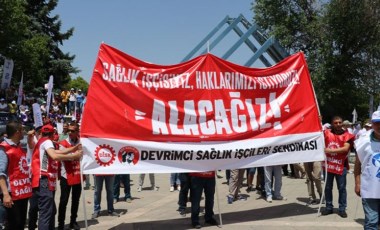 Sağlıkçılardan ‘Beyaz Miting’: 'Emek bizim, söz bizim'