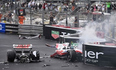 Formula 1 Monaco Monte Carlo GP’sinde Haas pilotu Mick Schumacher’in korkunç kazası