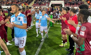 Süper Lig'de Hatayspor'dan Trabzonspor'a şampiyonluk alkışı