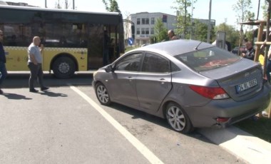 Gaziosmanpaşa'da İETT otobüsü ile otomobil çarpıştı: 3 yaralı