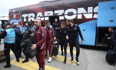 Trabzonspor kafilesi Kayseri'ye gitti