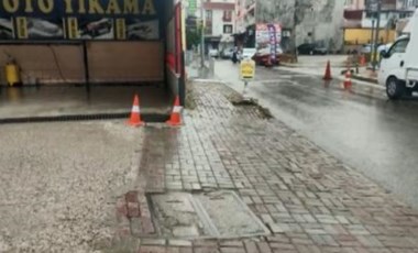 100 kiloluk mazgal kapağını sırtlayıp böyle çaldı