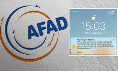 Son dakika: AFAD'dan telefonlara 'hayati uyarı bildirimi'