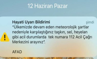 AFAD'dan gelen 'hayati uyarı bildirimi' sosyal medyada gündem oldu