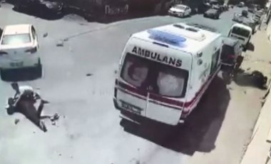 Sarıyer'de ambulans şoförünün dikkati olası faciayı önledi! (03 Haziran 2022)