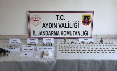 Aydın'da 'uyuşturucu' ve 'tarihi eser' operasyonu: 1 tutuklama