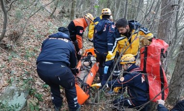 Ormanda mahsur kaldı, telefonla aradığı eşinin ihbarıyla kurtarıldı