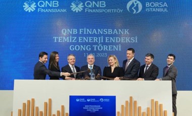 Borsa İstanbul’da Gong QNB Finansbank temiz enerji endeksi için çaldı