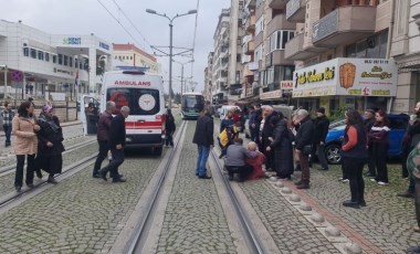 Dengesini kaybedip düşerken tramvaya çarptı