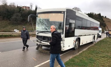 Otobüsün test sürüşünde kaza: 1 ölü, 1 yaralı