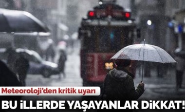 16 Ocak 2023 hava durumu raporu... Meteoroloji açıkladı: Bugün ve yarın hava nasıl olacak?