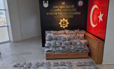 Şanlıurfa'da 91 kilo 550 gram uyuşturucu ele geçirildi