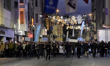 Bilal Erdoğan'ın yönetimindeki TÜGVA'dan İstiklal Caddesi'nde 'tekbirli' yürüyüş