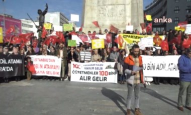 Öğretmen adayları Ankara'da eylem yaptı: Susma haykır, 100 bin haktır