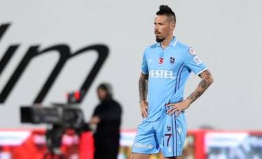 Trabzonspor'da antrenmanda sakatlanan Hamsik, Hatayspor maçı kadrosundan çıkartıldı