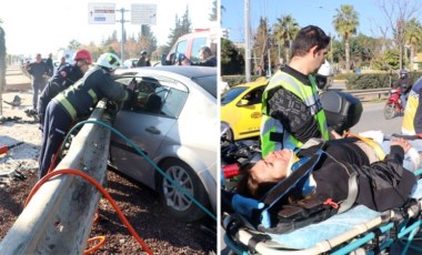 Feci kaza... Bariyer, motor kısmından girip kapıdan çıktı: Cansu güçlükle kurtarıldı