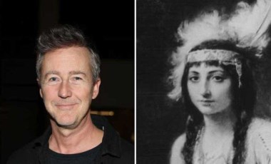 Edward Norton’ın Pocahontas’ın soyundan geldiği ortaya çıktı