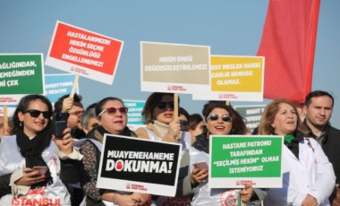 Hekimler 'Özel Hastaneler Yönetmeliği'ni protesto etti: 'Patron sağlık bakanı istemiyoruz'