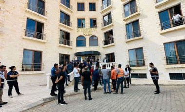 Şanlıurfa'da otel yıkımında gerginlik: Kendilerini odalara kilitlediler!