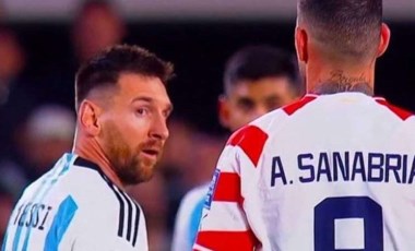 Arjantin - Paraguay maçında şok hareket: Sanabria, Messi'ye tükürdü!