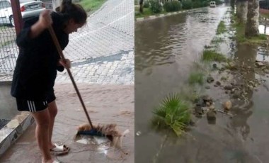 Hatay'da sağanak: Ev ve işyerlerini su bastı