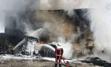 Ankara'da geri dönüşüm fabrikasında yangın